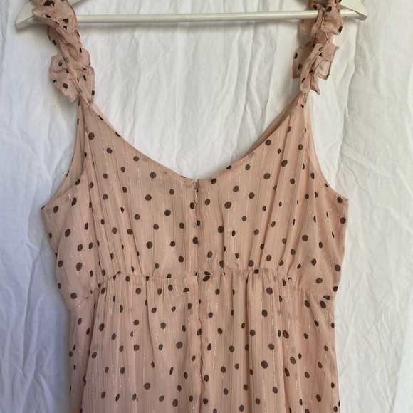 Madewell Ruffle-Strap Wrap Dress in Inkspot Dots Size 6 - Picture 11 of 13